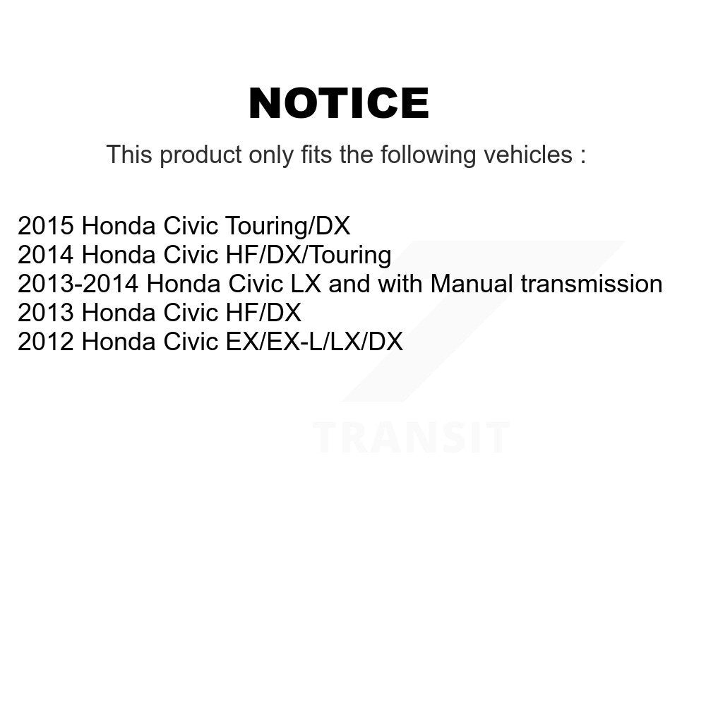 Plaquettes de frein à disque semi-métalliques avant pour Honda Civic PPF-D1578