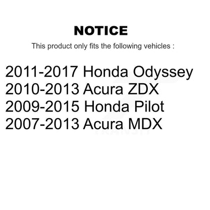 Plaquettes de frein à disque semi-métalliques arrière, pour Honda Odyssey Pilot Acura MDX ZDX