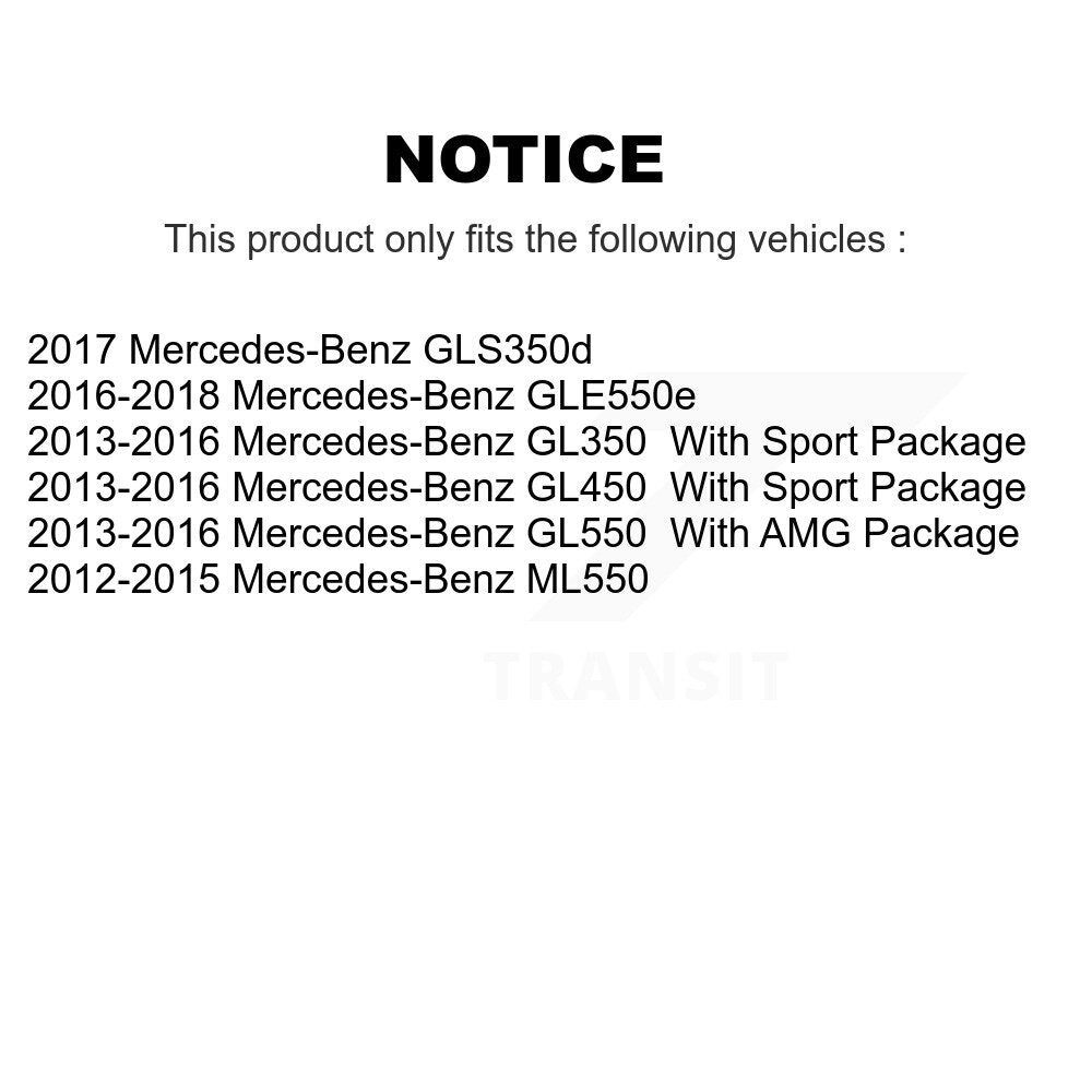 Plaquettes de frein à disque semi-métalliques avant, pour Mercedes-Benz ML550 GLE550e GLS350d