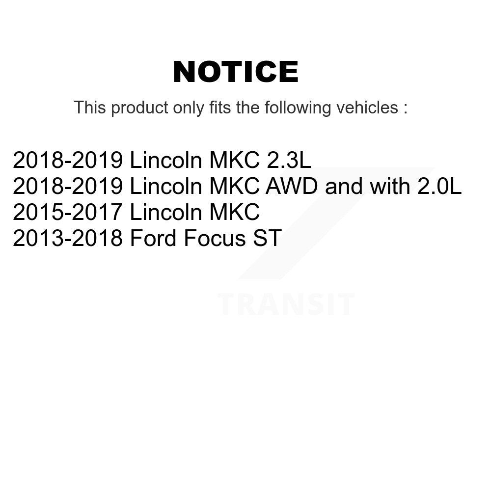 Plaquettes de frein à disque semi-métalliques avant pour Ford Focus Lincoln MKC PPF-D1668