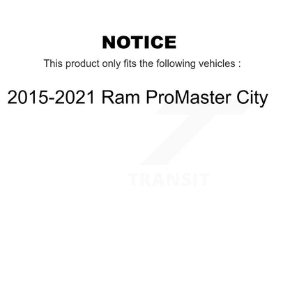 Plaquettes de frein à disque semi-métalliques avant pour 2015-2021 Ram ProMaster City PPF-D1721A