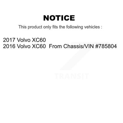 Plaquettes de frein à disque semi-métalliques avant pour Volvo XC60 2016-2017 PPF-D1866