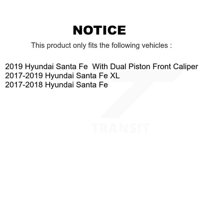 Plaquettes de frein à disque semi-métalliques avant pour Hyundai Santa Fe XL PPF-D1917