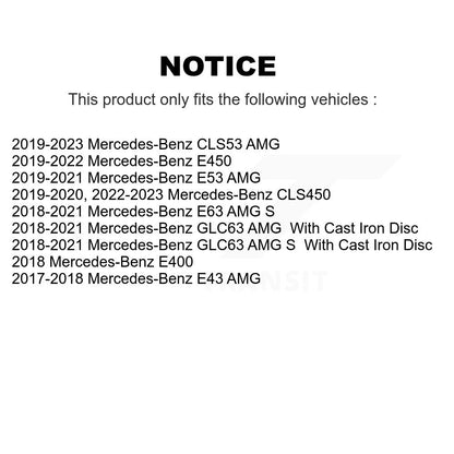 Plaquettes de frein à disque semi-métalliques arrière, pour Mercedes-Benz E400 E450 E53 AMG E43 CLS5