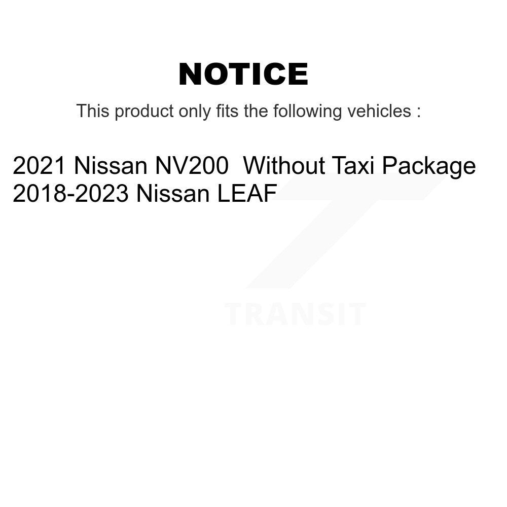Plaquettes de frein à disque semi-métalliques avant pour Nissan LEAF NV200 PPF-D2138