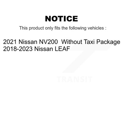 Plaquettes de frein à disque semi-métalliques avant pour Nissan LEAF NV200 PPF-D2138