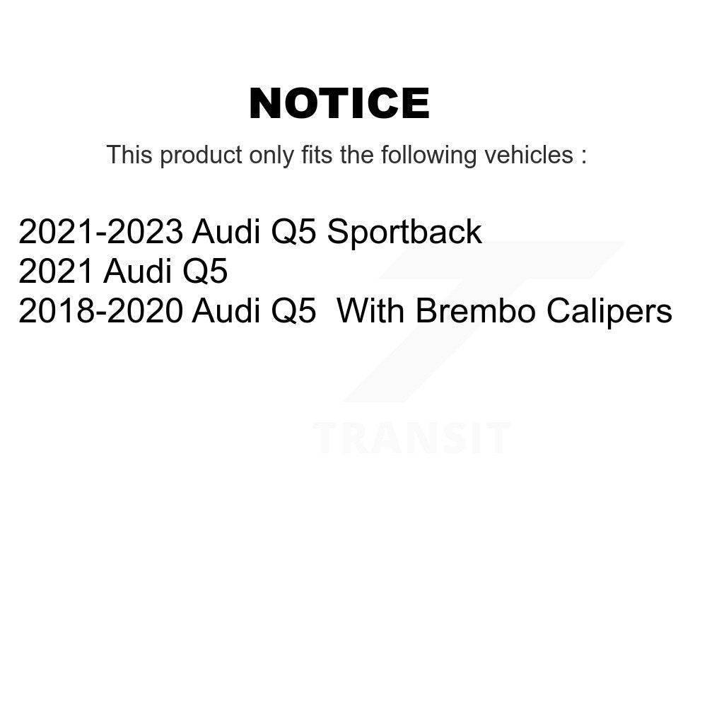 Plaquettes de frein à disque semi-métalliques avant pour Audi Q5 Sportback PPF-D2139