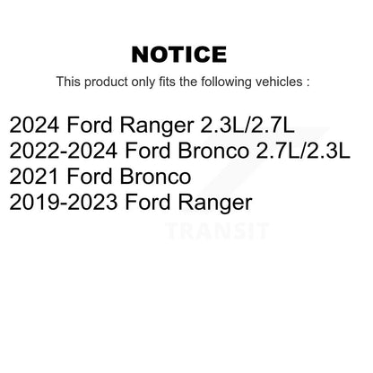 Plaquettes de frein à disque semi-métalliques avant pour Ford Ranger Bronco PPF-D2216