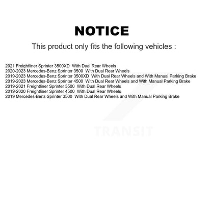 Plaquettes de frein à disque semi-métalliques arrière, pour Mercedes-Benz Sprinter 3500 4500 3500XD