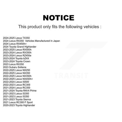 Plaquettes de frein à disque semi-métalliques arrière, pour Toyota Highlander Lexus RAV4 Prime Sienn