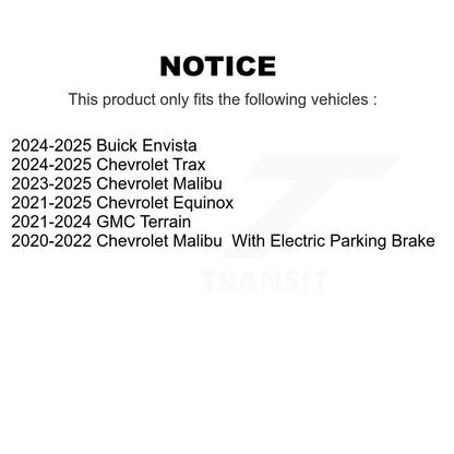 Plaquettes de frein à disque semi-métalliques arrière, pour Chevrolet Equinox GMC Terrain Malibu