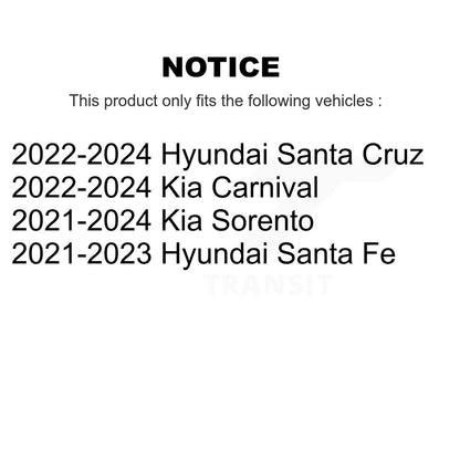 Plaquettes de frein à disque semi-métalliques arrière, pour Hyundai Kia Santa Fe Sorento Carnival