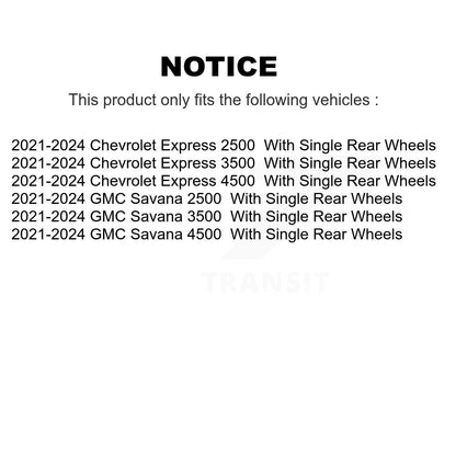 Plaquettes de frein à disque semi-métalliques arrière, pour GMC Chevrolet Savana 2500 Express 3500