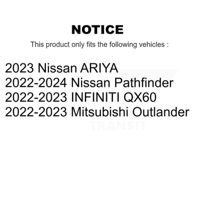 Plaquettes de frein à disque semi-métalliques avant, pour Mitsubishi Outlander Nissan Pathfinder