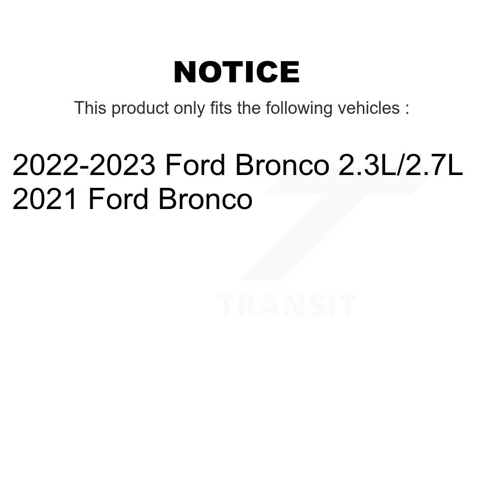 Plaquettes de frein à disque semi-métalliques arrière pour Ford Bronco PPF-D2414