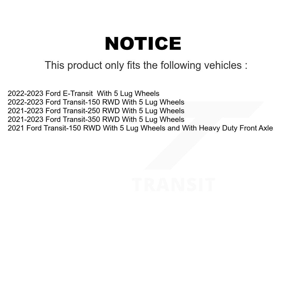 Plaquettes de frein à disque semi-métalliques avant pour Ford Transit-250 Transit-350 Transit-15