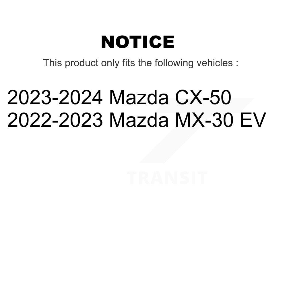 Plaquettes de frein à disque semi-métalliques avant pour Mazda CX-50 MX-30 EV PPF-D2426