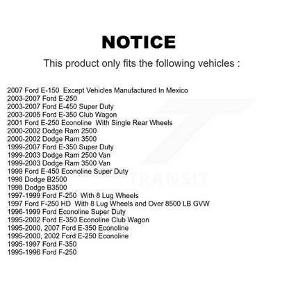 Plaquettes de frein à disque semi-métalliques avant, pour Ford Dodge E-350 Super Duty Ram 2500 HD