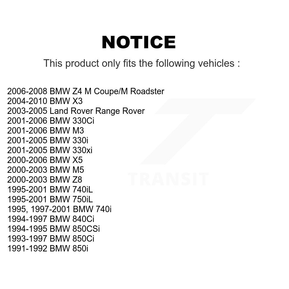 Plaquettes de frein à disque semi-métalliques arrière, pour BMW X3 X5 330Ci Z4 M3 330i 330xi M5 Land