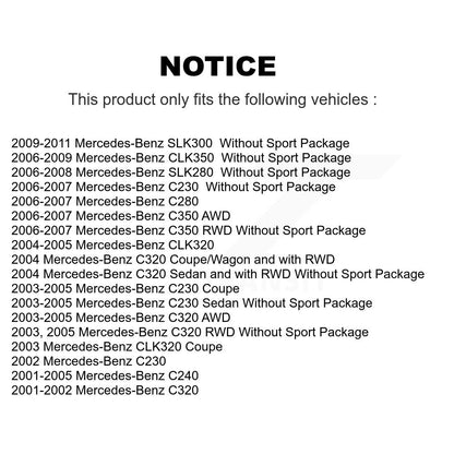 Plaquettes de frein à disque semi-métalliques avant, pour Mercedes-Benz C230 C240 C280 CLK350 C32