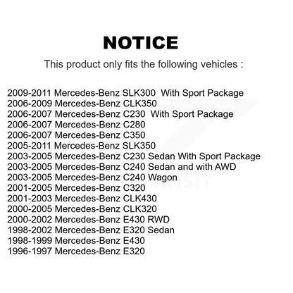 Plaquettes de frein à disque semi-métalliques arrière, pour Mercedes-Benz C230 SLK350 CLK320 E320