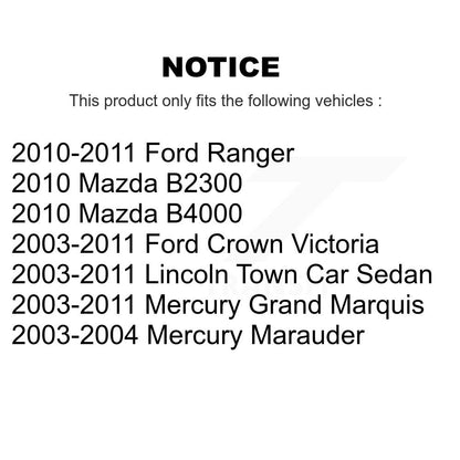 Plaquettes de frein à disque semi-métalliques arrière, pour Ford Ranger Crown Victoria Lincoln Town