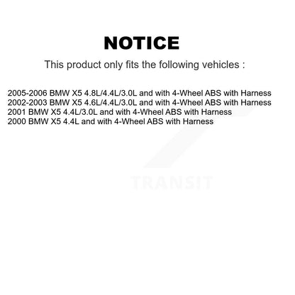 Capteur de vitesse de roue ABS arrière pour BMW X5 avec harnais SEN-2ABS0082