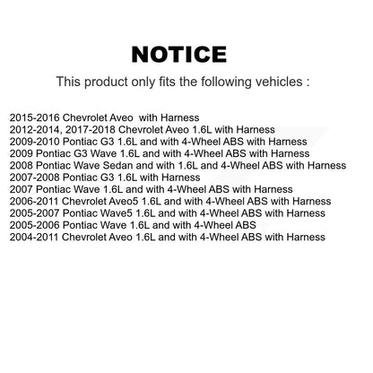 Capteur de vitesse de roue ABS avant gauche, pour Chevrolet Aveo Pontiac Aveo5 Wave G3 Wave