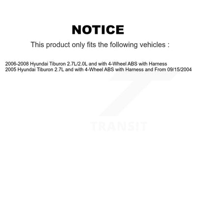 Capteur de vitesse de roue ABS avant droit pour Hyundai Tiburon SEN-2ABS0148
