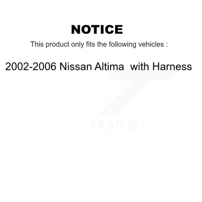 Capteur de vitesse de roue ABS avant gauche pour Nissan Altima 2002-2006 avec harnais