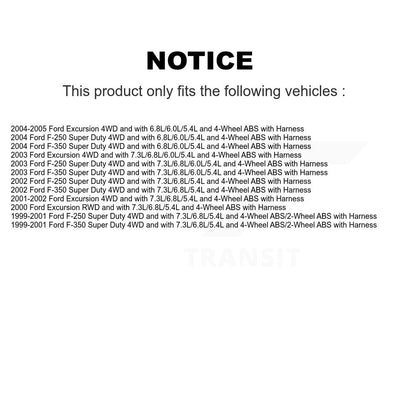 Capteur de vitesse de roue avant ABS, pour Ford F-350 Super Duty F-250 Excursion
