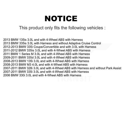 Capteur de vitesse de roue ABS arrière, pour BMW 328i 335i M3 135i 330i 335is 335d série 1