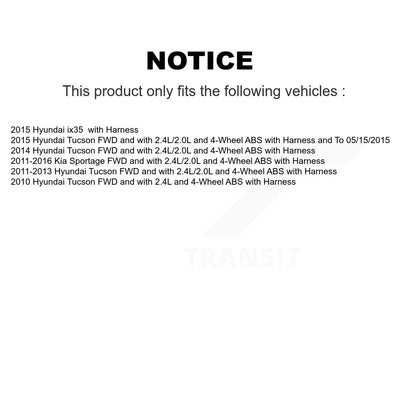 Capteur de vitesse de roue ABS arrière droit, pour Hyundai Tucson Kia Sportage ix35