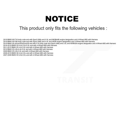 Capteur de vitesse de roue ABS arrière pour BMW X5 X6 avec harnais SEN-2ABS0642