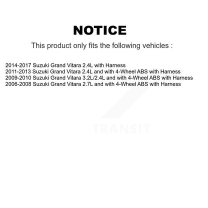 Capteur de vitesse de roue ABS avant gauche pour Suzuki Grand Vitara avec harnais