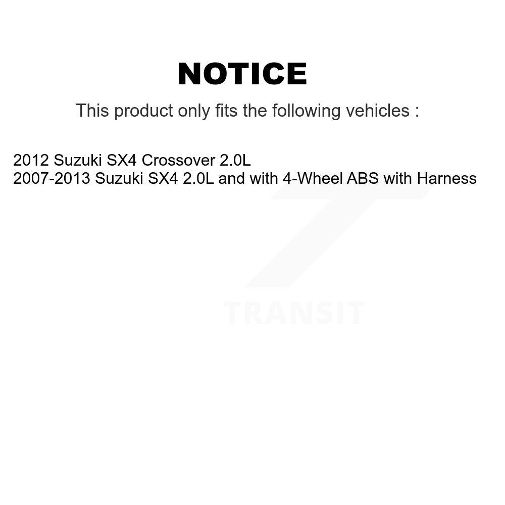 Capteur de vitesse de roue ABS avant droit, pour Suzuki SX4 Crossover SEN-2ABS0740