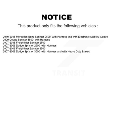 Capteur de vitesse de roue ABS arrière droit, pour Sprinter 2500 mercedes-benz Dodge 3500