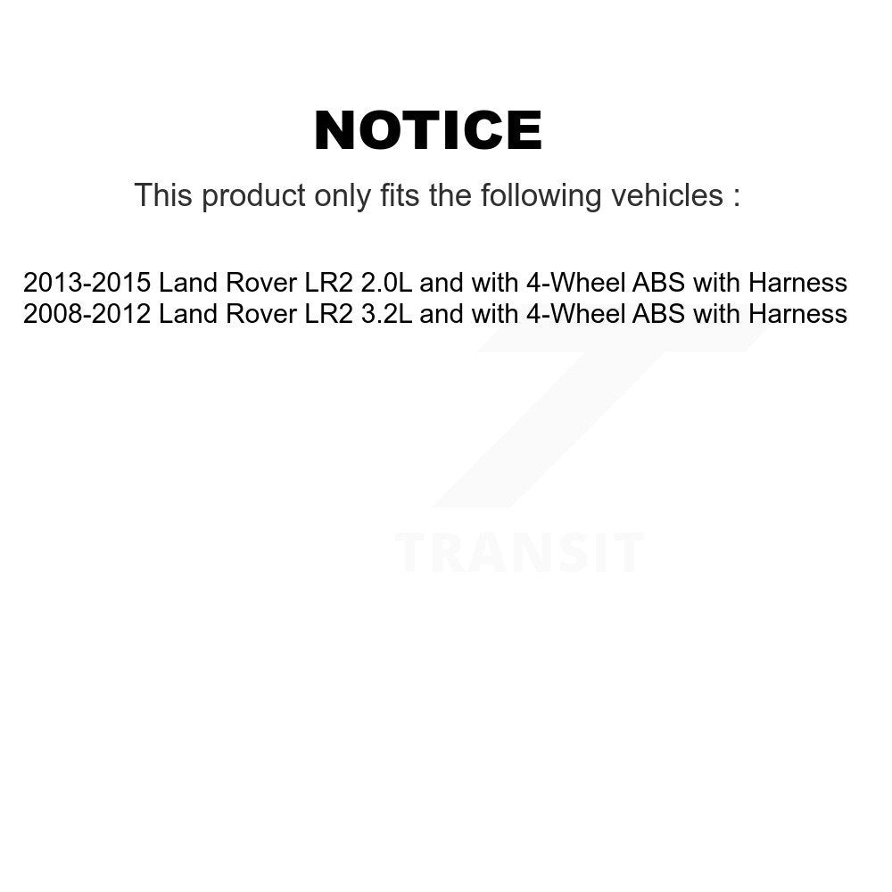 Capteur de vitesse de roue ABS avant pour Land Rover LR2 avec harnais SEN-2ABS0871