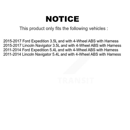 Capteur de vitesse de roue arrière ABS, pour Ford Expedition Lincoln Navigator avec harnais