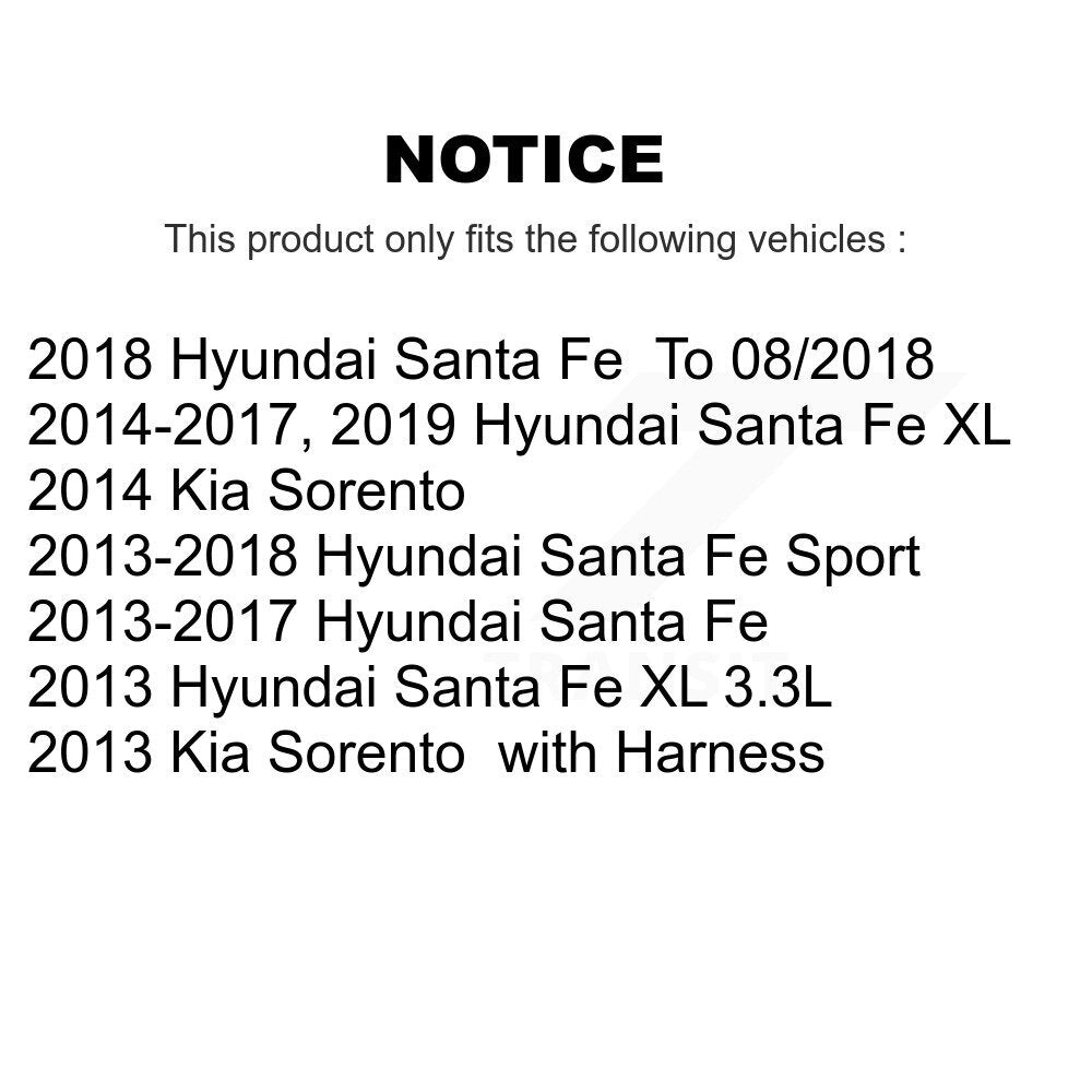 Capteur de vitesse de roue ABS avant gauche, pour Hyundai Santa Fe Sport Kia Sorento XL