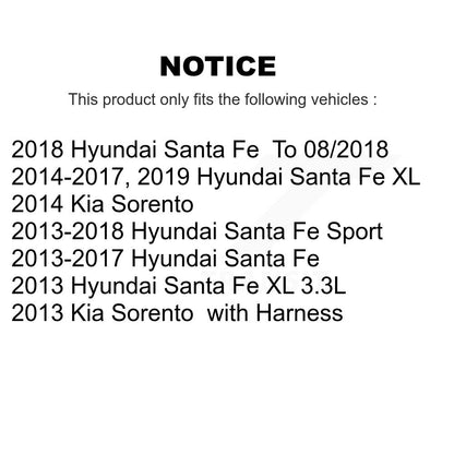 Capteur de vitesse de roue ABS avant gauche, pour Hyundai Santa Fe Sport Kia Sorento XL