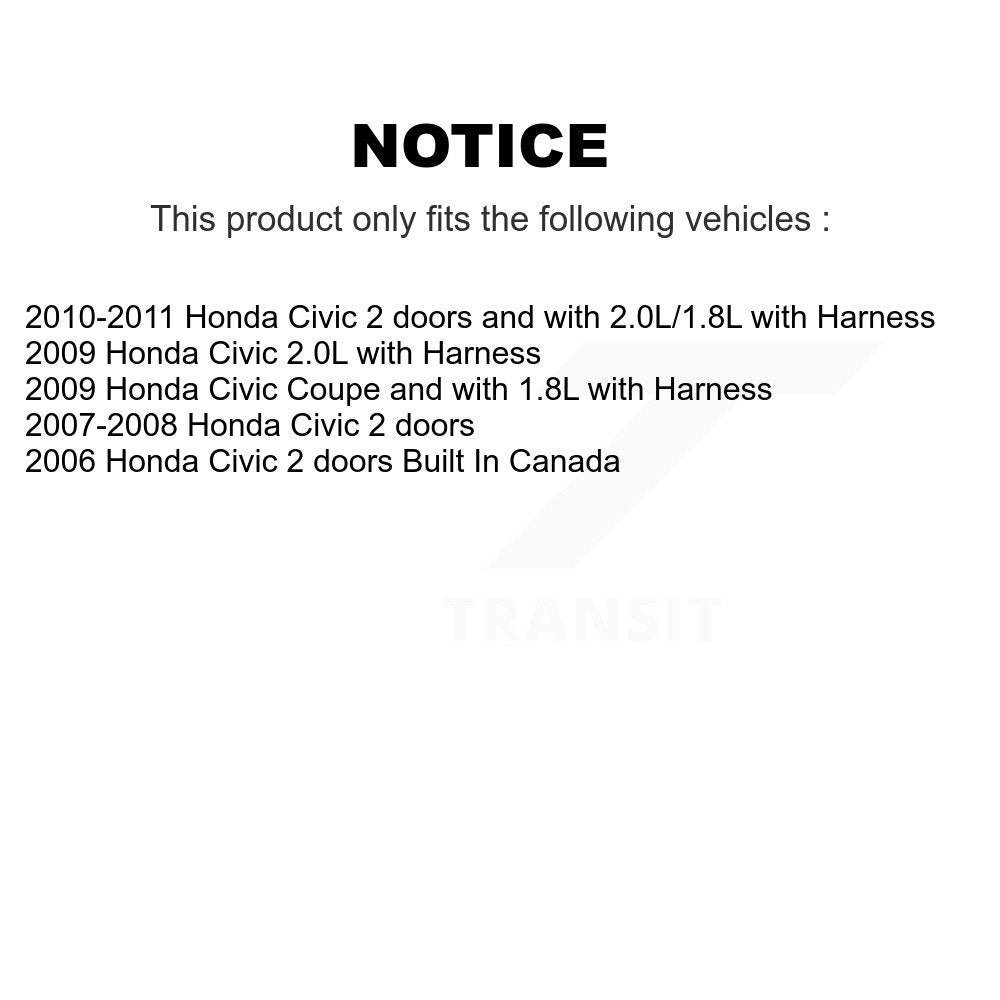 Capteur de vitesse de roue ABS avant droit pour Honda Civic SEN-2ABS1040