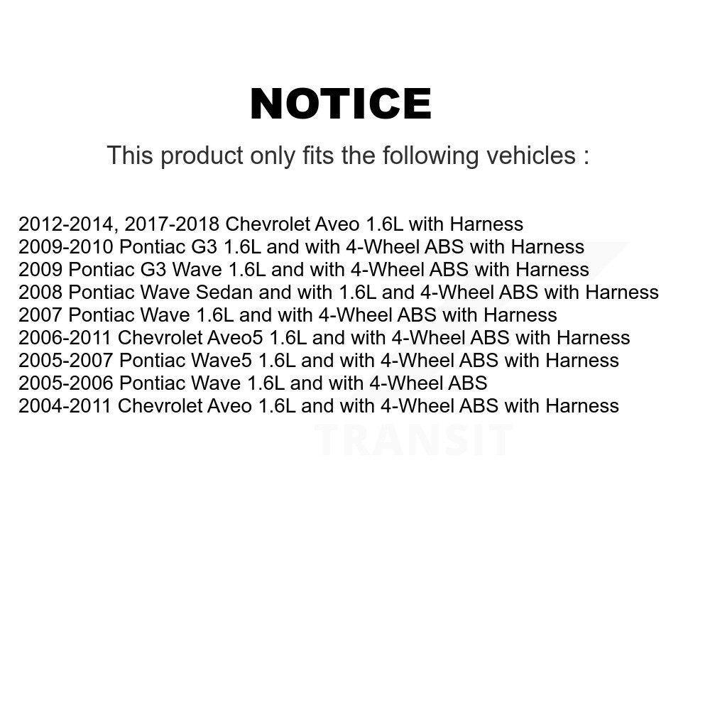 Capteur de vitesse de roue ABS arrière droit, pour Chevrolet Aveo Pontiac Aveo5 Wave G3 Wave