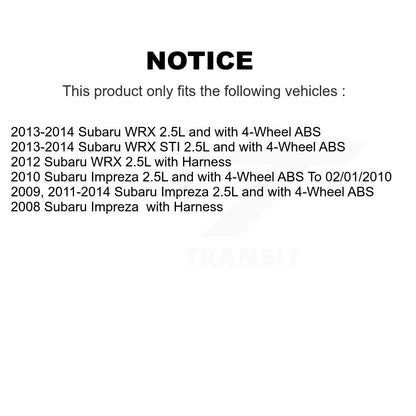 Capteur de vitesse de roue ABS arrière gauche pour Subaru Impreza WRX STI SEN-2ABS1115
