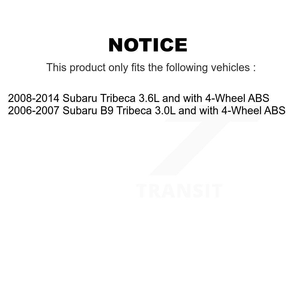 Capteur de vitesse de roue ABS arrière pour Subaru Tribeca B9 SEN-2ABS1118