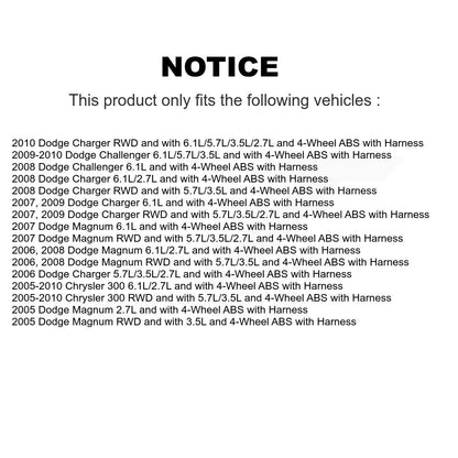 Capteur de vitesse de roue ABS arrière gauche, pour Dodge Chrysler 300 chargeur Challenger