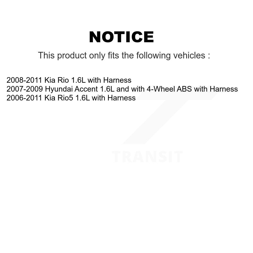 Capteur de vitesse de roue ABS avant droit, pour Hyundai Accent Kia Rio5 Rio avec harnais