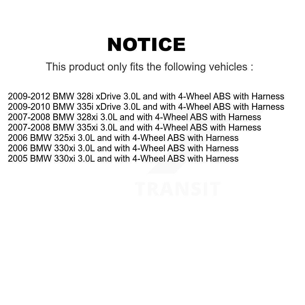 Capteur de vitesse de roue ABS arrière, pour BMW 328i xDrive 328xi 335i 335xi 325xi 330xi