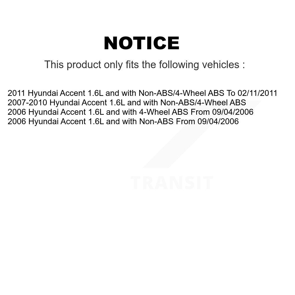 Faisceau de câbles de capteur de vitesse de roue ABS arrière droit, pour Hyundai Accent SEN-2ABS223