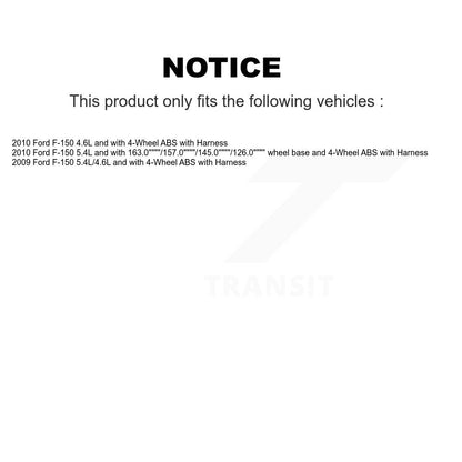 Capteur de vitesse de roue ABS arrière gauche pour Ford F-150 avec harnais SEN-2ABS2457